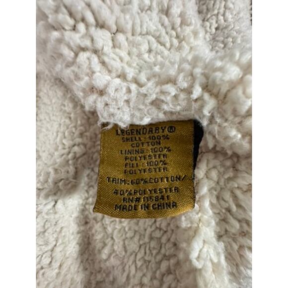 "Legendary" Womens Brown Zip CHore Coat Vintage Y2K SZ L Western Sherpa Lined - Picture 5 of 13